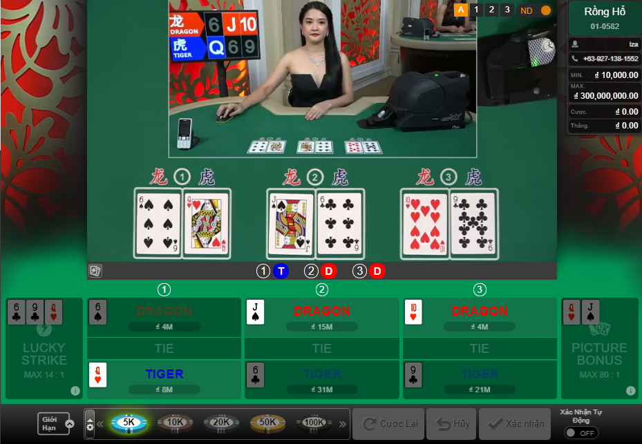 Rồng Hổ tại Kubet888